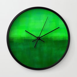 Nature green duo tone Wall Clock