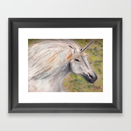 unicorn ing Framed Art Print