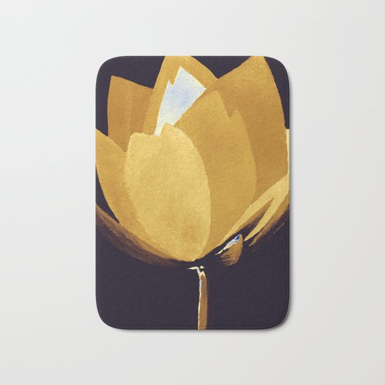 Gold and Silver Bath Mat
