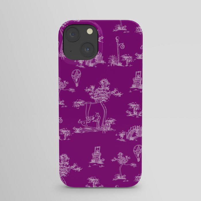 Toile Purple Unicorn iPhone Case