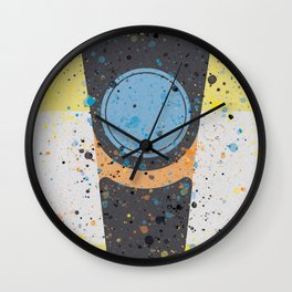 Claptrap Wall Clock | Graphicdesign, Merchandise, Watercolor, Fanart, Borderlands, Merch, Videogame, Splash, Game, Games 