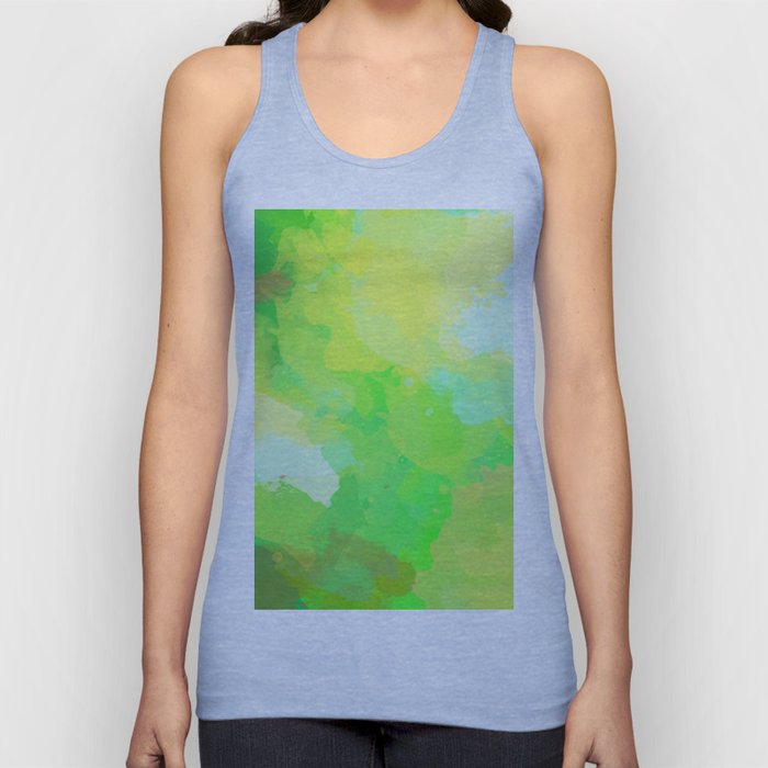 Colorful Abstract - green pattern, forest, nature Tank Top