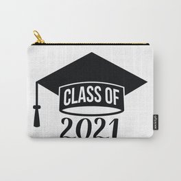 Class of 2021 lettering on graduation cap  Carry-All Pouch