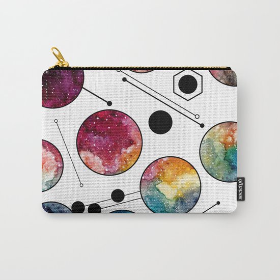 Galaxy Geometric Pattern 10 Carry-All Pouch