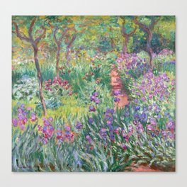 Claude Monet - The Artist’s Garden in Giverny Canvas Print