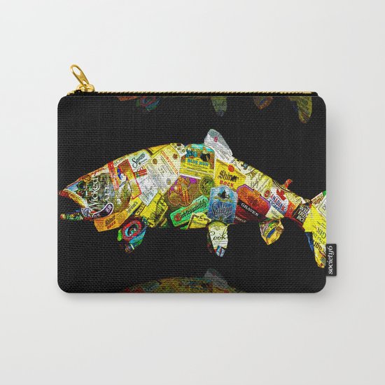 FATHER LIKES FISH AND BOURBON POP ART Carry-All Pouch