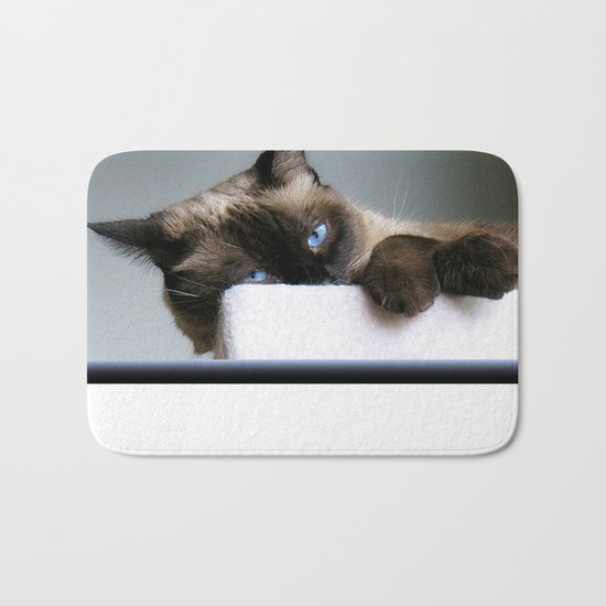 Blue Eyed Cat Bath Mat