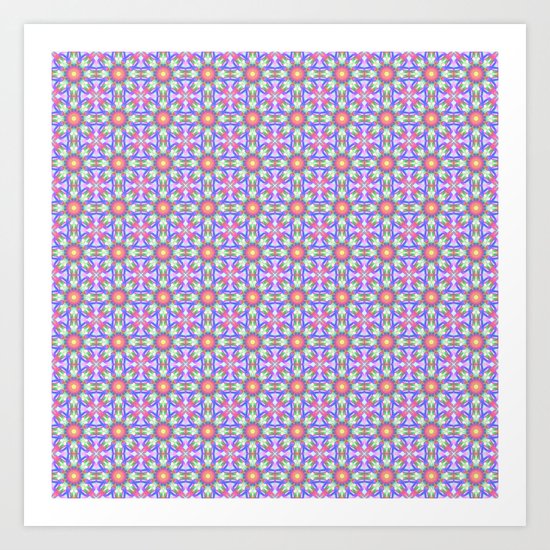 Cute floral spring patterns Art Print