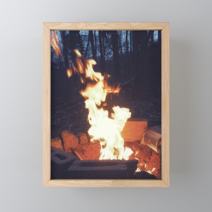 The Flame Framed Mini Art Print