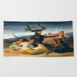 Francisco Goya The Sabbath of witches Beach Towel