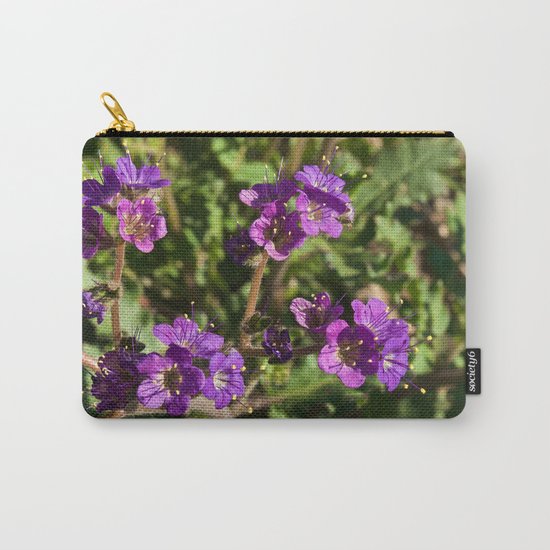 Notch-Leaved Phacelia - Desert Wildflower Carry-All Pouch