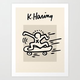 Skate Boarding Exhibition Gift Wrapping Art Print