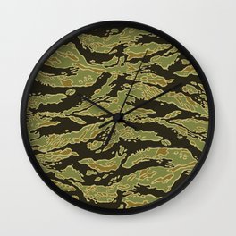 Masharakat Tigerstripe Camouflage Wall Clock