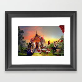 Alice in Thailand Framed Art Print