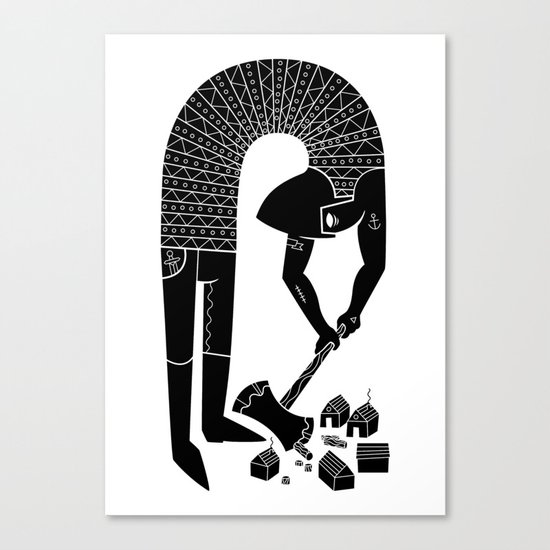 logger Canvas Print