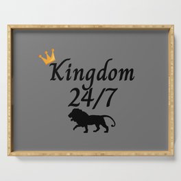 Kingdom 24/7 with Lion Serving Tray