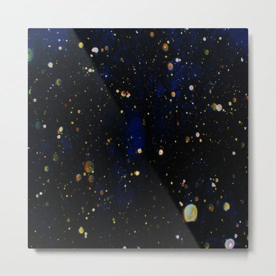 Glittered Snow Metal Print