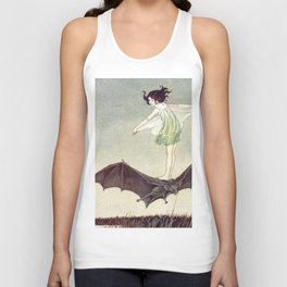 FAIRY GIRL RIDING A BAT - IDA RENTOUL OUTHWAITE Tank Top
