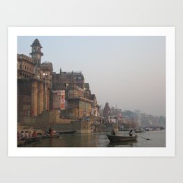 The Sacred Ganges River in India (2004f) Art Print