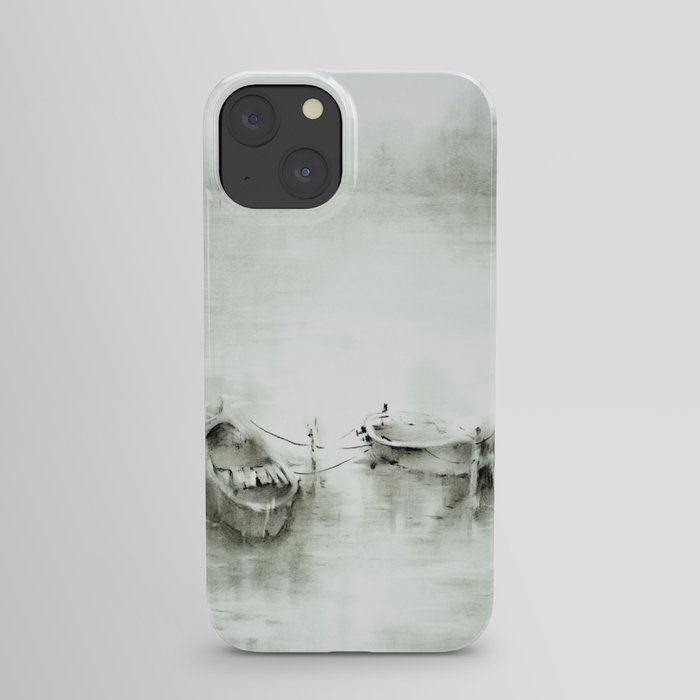 boats on the river iPhone Case