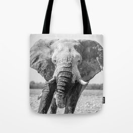 B&W Elephant 5 Tote Bag