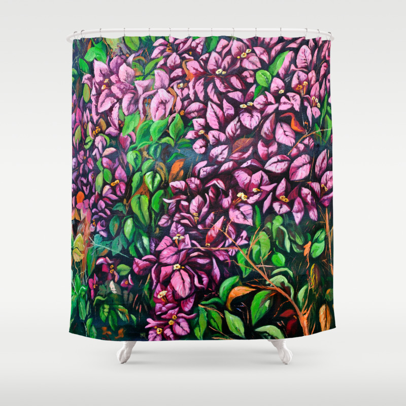Fine Art Print Oil Painting Flowers Painting Purple Floral Wall