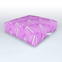 Art Deco Tropical Beach Palm Vacation Vector Pink Tones Outdoor Floor Cushion