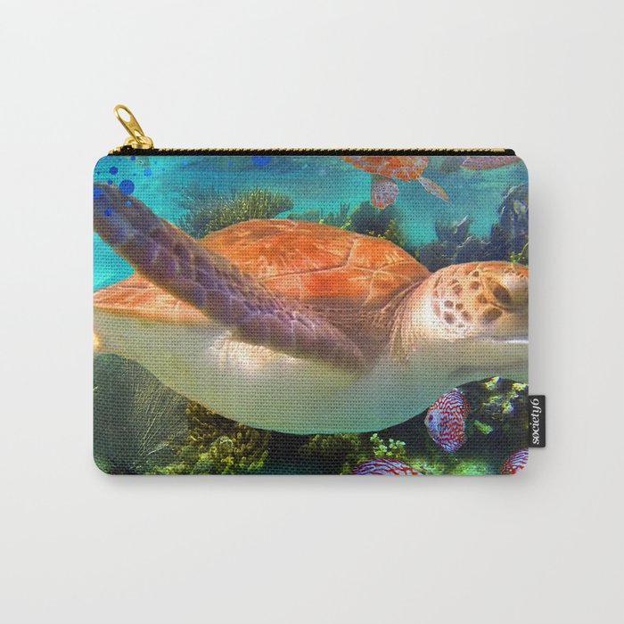 Turtles by a Reef Carry-All Pouch