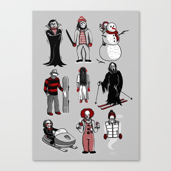 Horror lives winter Canvas Print