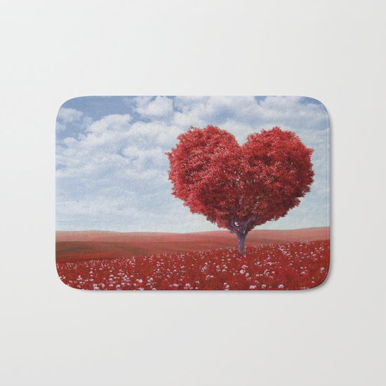 Tree heart Bath Mat