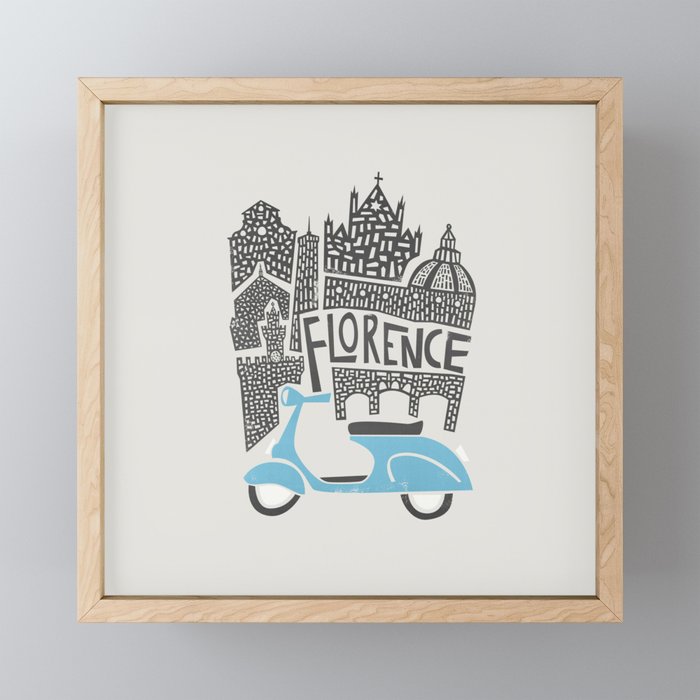 Florence Cityscape Framed Mini Art Print