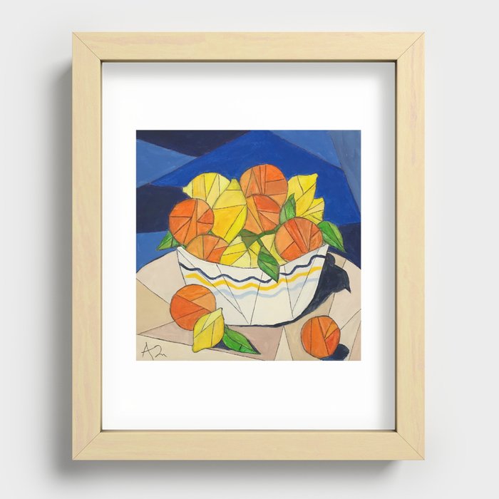 Orange&Lemon Recessed Framed Print