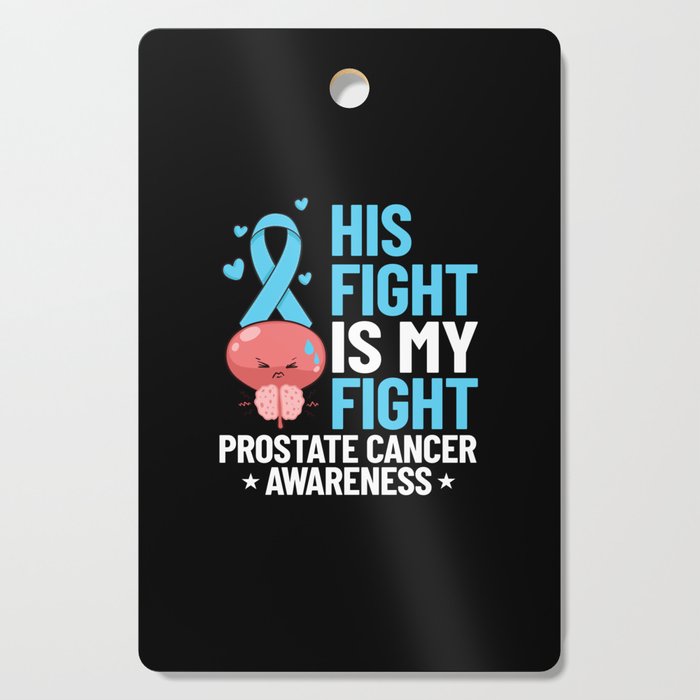 Prostate Cancer Blue Ribbon Survivor Awareness Cutting Board