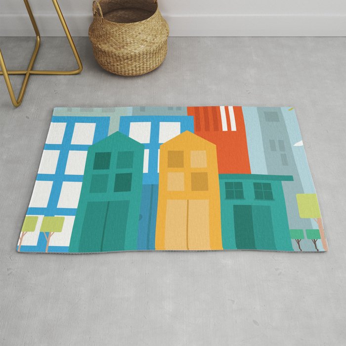 Geometric City Rug