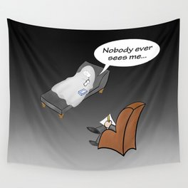 Just a ghost of low self-esteem Wall Tapestry