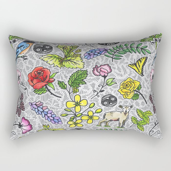 Tres Sabores Spring Rectangular Pillow