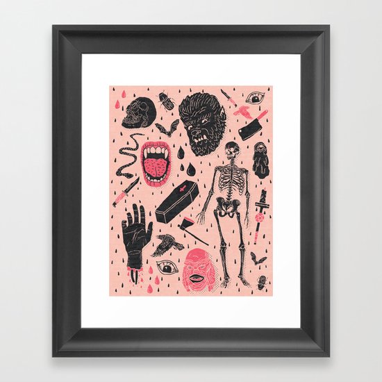 Whole Lotta Horror Framed Art Print