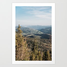 Cedar Canyon Scenic Point - Utah Landscape Photo - Mountain Forest Art Print