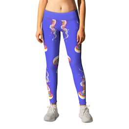 Jellyfish Leggings | Pastel, Jelly, Seajelly, Soft, Fish, Saltwater, Pink, Jellyfish, Curated, Summer 