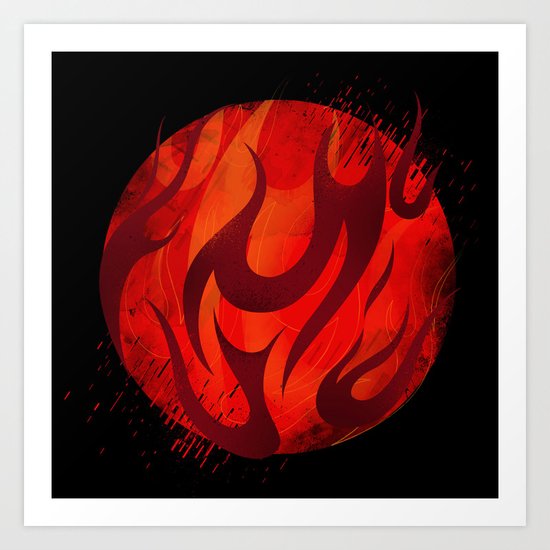 Fireball Art Print