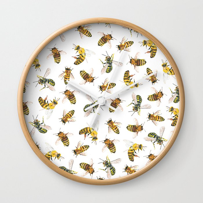 Honey to the Bee Wall Clock