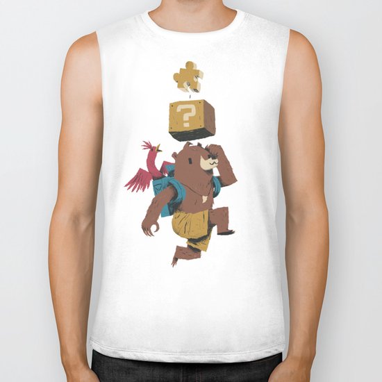 banjo block Biker Tank