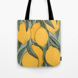 Lemon branches illustration Tote Bag