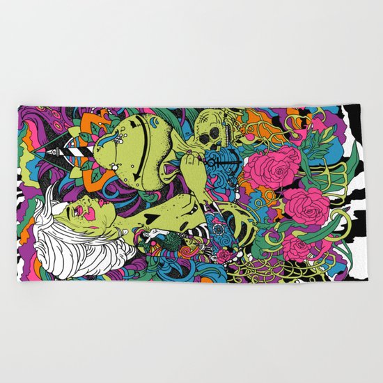 The Sea Death Beach Towel