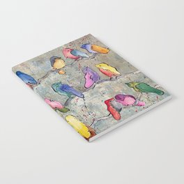 Colorful Birds Banter Notebook