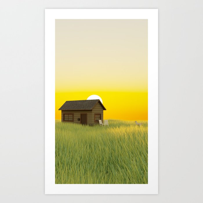 Countryside Sunrise Art Print
