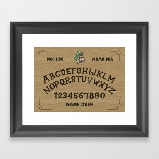 LUIGI BOARD Framed Art Print