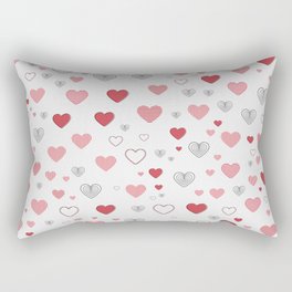 Minimalist valentine's day illustration Rectangular Pillow