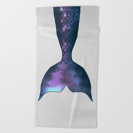 mermaid tail #5 Beach Towel