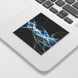 Abstract Wave Light Sticker